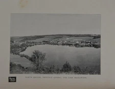 Antique North Hatley Quebec Art Print 1902 Boston & Maine Rail Road