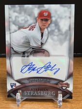 Stephen Strasburg 2010 Bowman Sterling RC Rookie AUTO #1 Washington Nationals