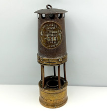 Ackroyd & Best Miners Lamp No 440 Morley Leeds Brass Iron Hailwoods Improved