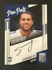 Simi Fehoko 2021 Donruss Elite Football Rookie Pen Pals Cowboys