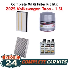 2025 Volkswagen Taos 1.5L Complete Oil, Air & Cabin Filter Kit (0W-20)