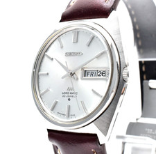 Vintage Seiko Lord Matic 5606-7000 Silver Dial Automatic Day Date 23J Men?s Watc