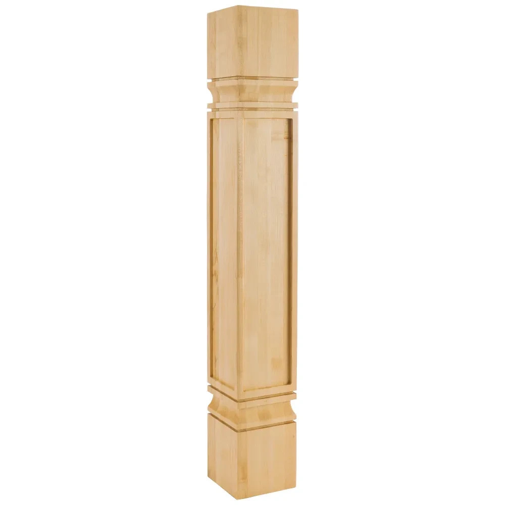 Hardware Resources PS-9-5-RW 5" Square Mission Rubberwood Post 35-1/2"