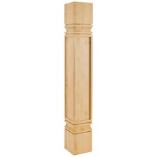 Hardware Resources PS-9-5-RW 5" Square Mission Rubberwood Post 35-1/2"