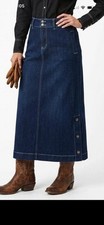 Size 8 Christopher Banks Denim Stretch Jean Skirt