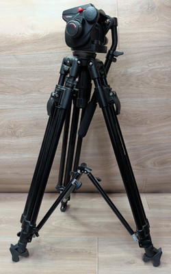 Manfrotto 503HDV Fluid Head w/Handle & 351MVB2 Tripod & Case Kit