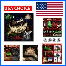 3D Dynamic 12-in-1 Christmas Projector Lights, Outdoor Indoor Holiday Decor