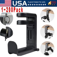Rotating Headphone Stand Gaming Headset Holder Adjustable Under Desk Hanger Lot
