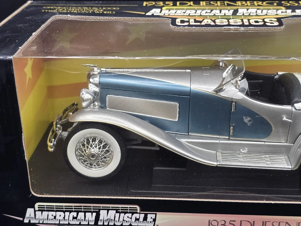 ERTL American Muscle 1935 Duesenberg SSJ Escala 1:18 Diecast Modelo Roadster Coche Foto 4 de 4