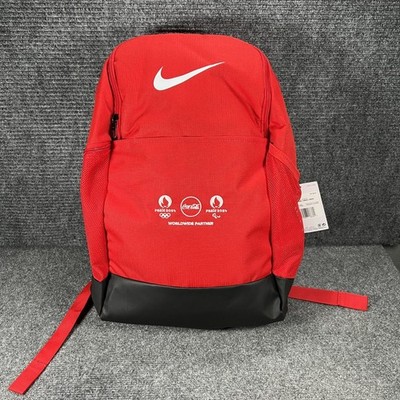 Paris 2024 Olympics Backpack One Size Red Nike Coca Cola Worldwide Partner  | eBay