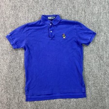 Polo Ralph Lauren Polo Shirt Mens Medium Bear Embroidered RL13 Preppy Classic