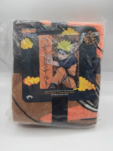 Naruto Shippuden Naruto Uzumaki Character Plush Fleece Throw Blanket 45" x 60" - Picture 1 of 3