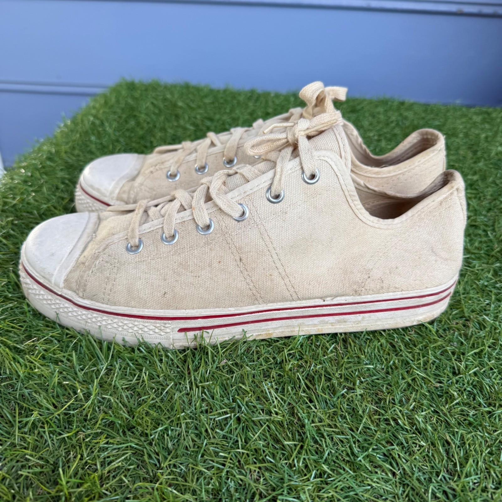 Vtg 60s 50s Converse Chuck Taylor All Star Blue Label Mens Size 8 Low Rare USA thumbnail 5