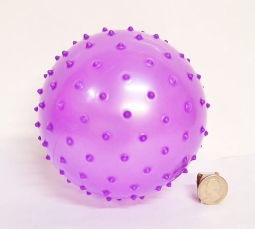 5 Knobby Bouncy Massage Ball Balls 5-6" Party Favors Game Sensory Therapy Autism - Picture 4 of 6