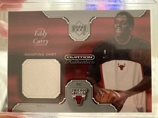 2002-03 Upper Deck Ovation Authentics Shooting Shirt Bulls Card #ECS Eddy Curry