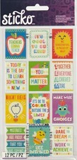 Sticko flat stickers MINI TEACHER POSTERS School theme 99800 FAST FREE ship 
