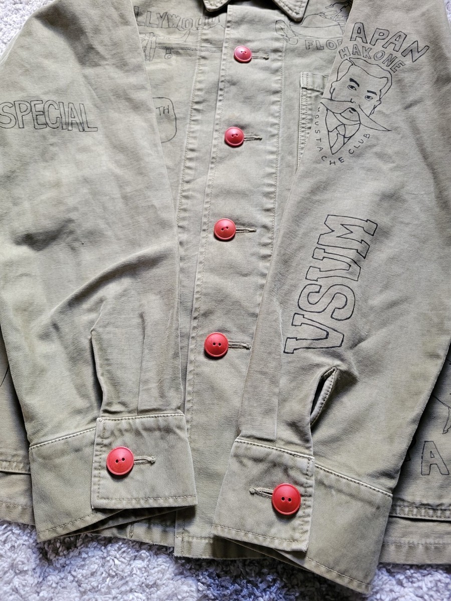 Visvim FW15 Travail Coverall Sketches (Dmgd Chino) Olive Visvim FW15 Travail Coverall Sketches (Dmgd Chino) Olive