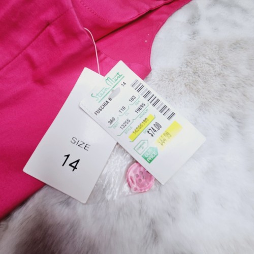 Island Republic Pink Tank Top SIZE 14 Floral Embroidered Side Zipper Buttons NWT - Picture 6 of 9