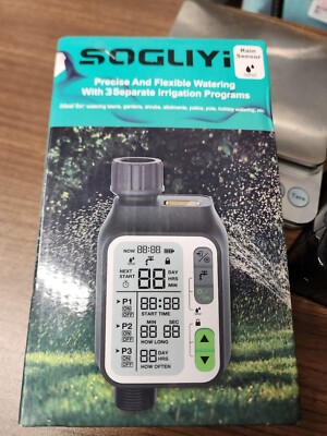 Smart Sprinkler Timer Outdoor Irrigation Water Garden Rain Sensor Auto Shutoff