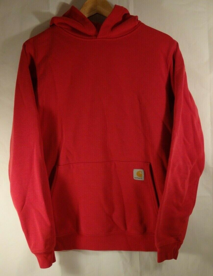Vintage Carhartt Red Pullover Hoodie Sweatshirt Heavy Logo Vintage Carhartt Red Pullover Hoodie Sweatshirt Heavy Logo