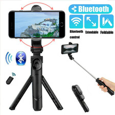 Compact Telescopic 40in Selfie Stick Wireless Remote -Hiking/Concerts All Phones