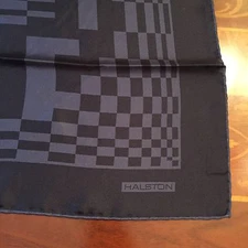 NWT 100% Silk HALSTON Hanky Square Pochette Handkerchief Made In Italy