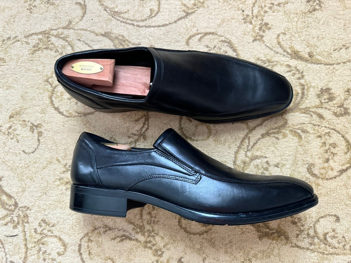 ecco citytray men's leather slip-on dress shoe “CITYTRAY” Bike Toe Size US 13/EU 47 MSRP $250 slip on dress shoes with suit