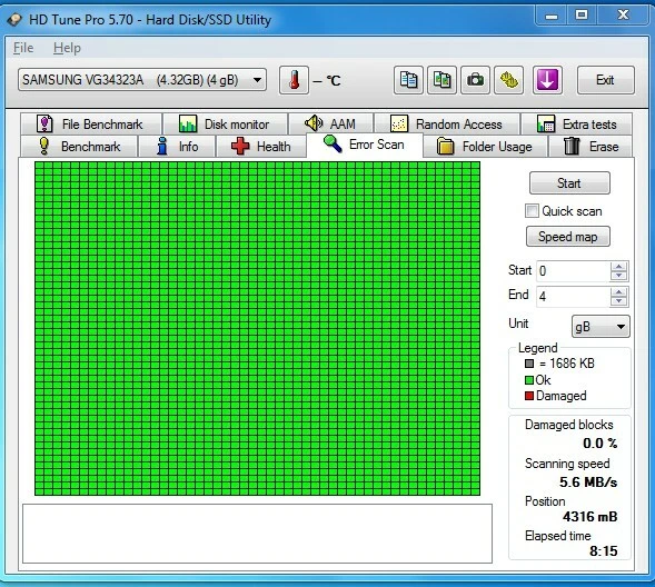 Hard Disk Usato IDE 3,5" 4,32gb Samsung VG34323A J4S586612E REV DA 1998.05 - Immagine 4 di 4