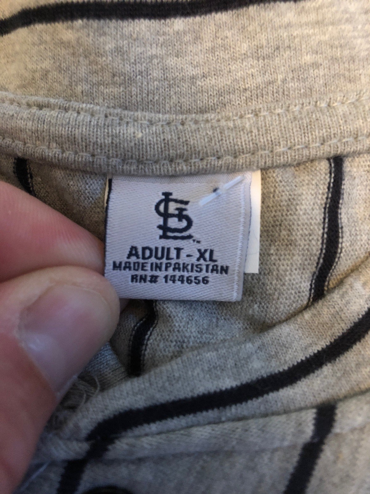 St. Louis Cardinals Pinstripe Jersey Shirt MLB Baseball Throwback Size