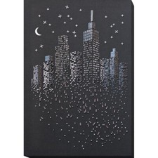 Bead Embroidery Kit Night city DIY Beadwork Beading Abris Art