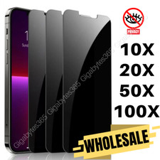 Privacy Screen Protector Tempered Glass Lot For iPhone 16 15 14 13 12 11 XR XS 8