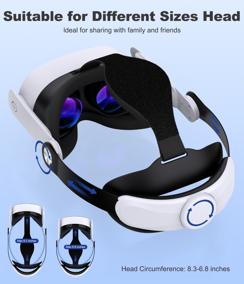 Headset Elite Head Strap For Meta Oculus Quest 3/Quest 3S/Quest 2