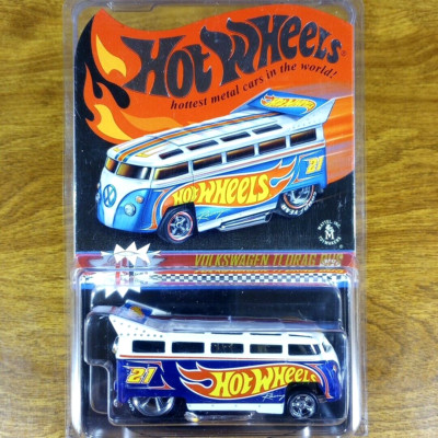 Hot Wheels RLC VW Volkswagen T1 Drag Bus 3823/4000 Blue White Real