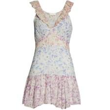 NWT LoveShackFancy Sweet Kisses Seneca Print Fit & Flare Dress Size 6