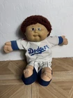 Cabbage Patch Kids Doll Dodgers MLB Baseball Outfit Vintage Plush Toy