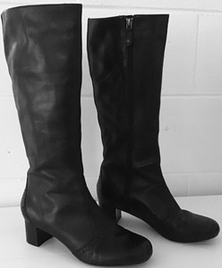 rockport black leather boots