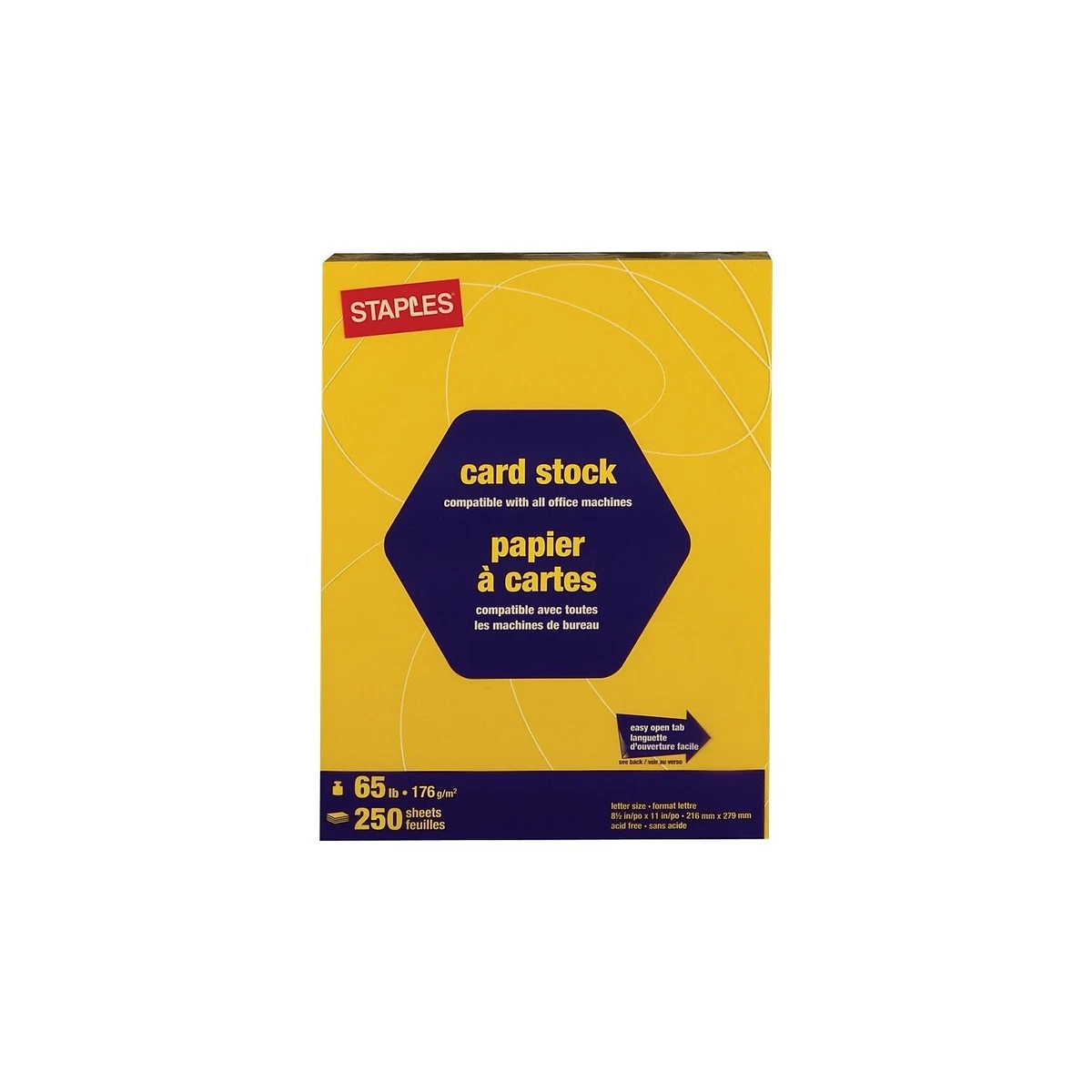 Staples Cardstock Paper 110 Lbs X 11 White 250/Pack (49701), 60 OFF