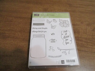 STAMPIN UP SHARING SWEET THOUGHTS RUBBER STAMP SET