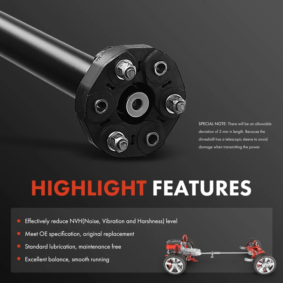 Conjunto de eje de transmisión trasero para Dodge Challenger 2011-2013 transmisión automática Foto 4 de 4