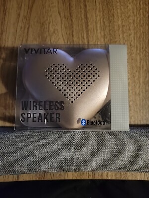 Vivitar Rose Gold Heart Shape Wireless Bluetooth Portable Speaker