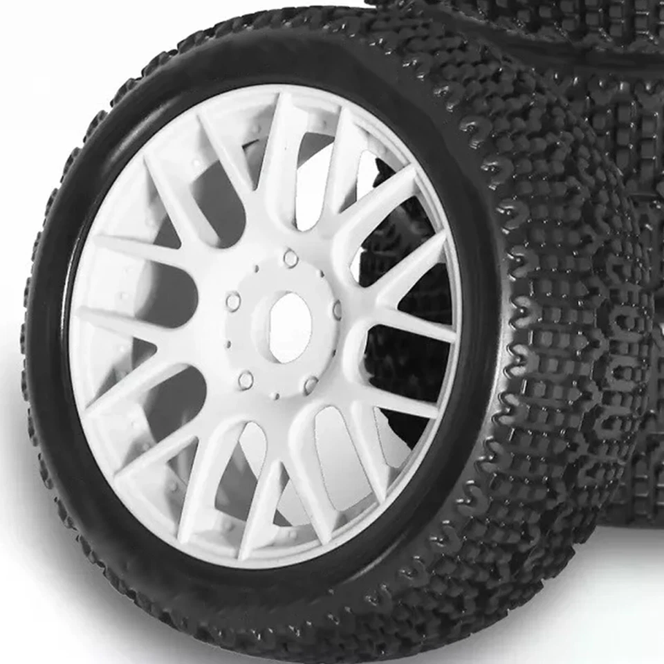 4pcs 17mm Hex TIRES & Wheels For 1/8 RC ARRMA Typhon Talion Traxxas HPI HSP Losi - Image 3 of 4
