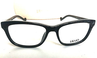 New LIU JO LJ 2640  001 Ebony Glitter 54mm Rx Women's Eyeglasses Frame .