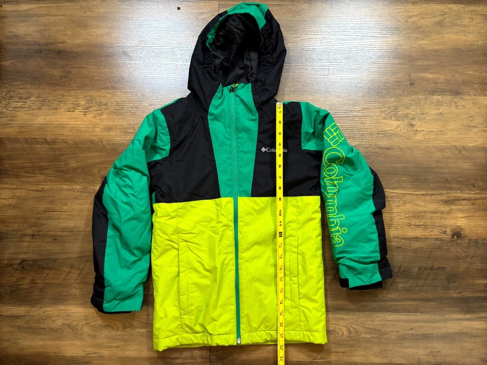 Columbia Two-Tone Green and Yellow Kids Size S - Image 4 of 4