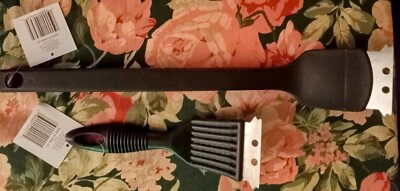 Flame Glo- Nylon Grill Brushes Small & Large Black For Grilling~ New