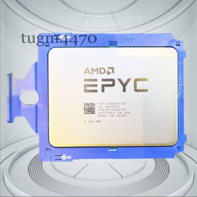 AMD epyc 7401 dual CPU processor 24 cores 48 threads 2.3ghz up to 3.0ghz 155w