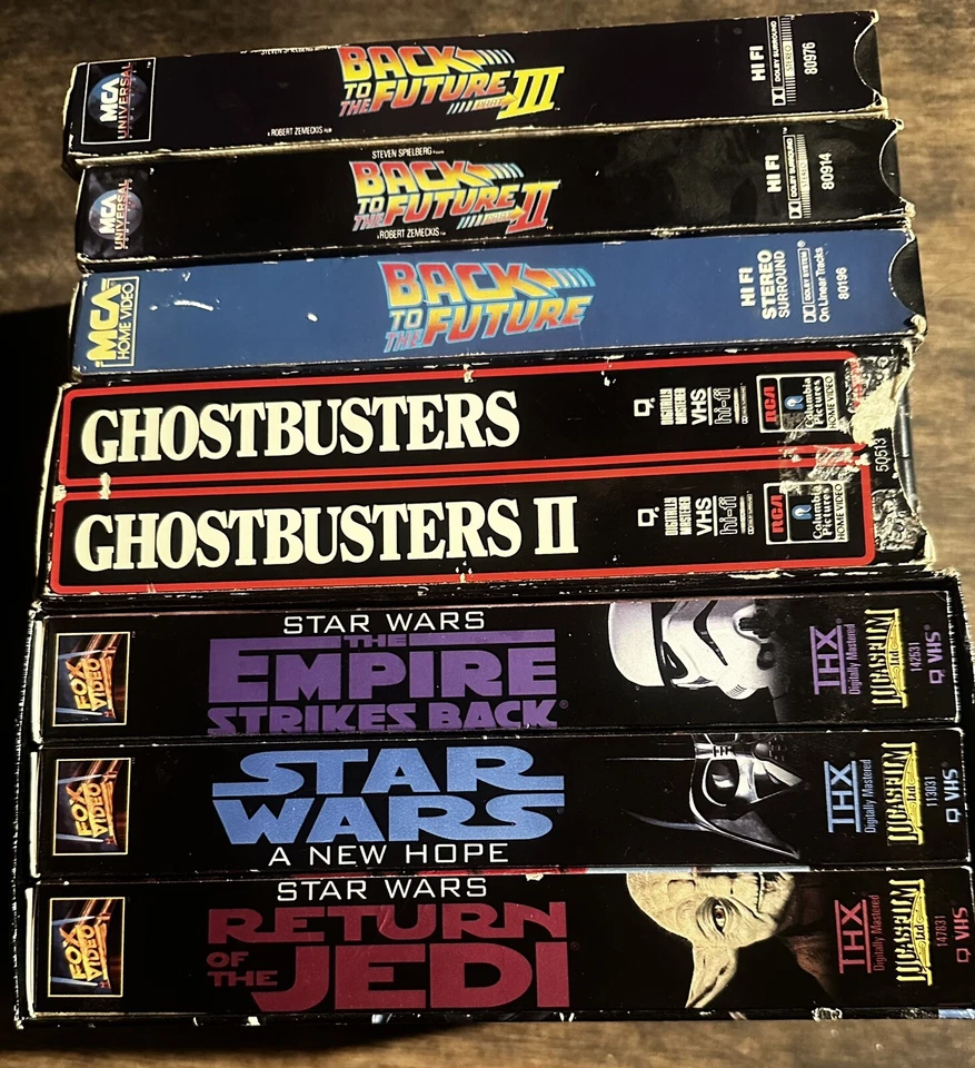 Lot of 9 VHS Tapes Box Sets / Trilogy / Classic Movies / Award Winners Foto 4 de 4