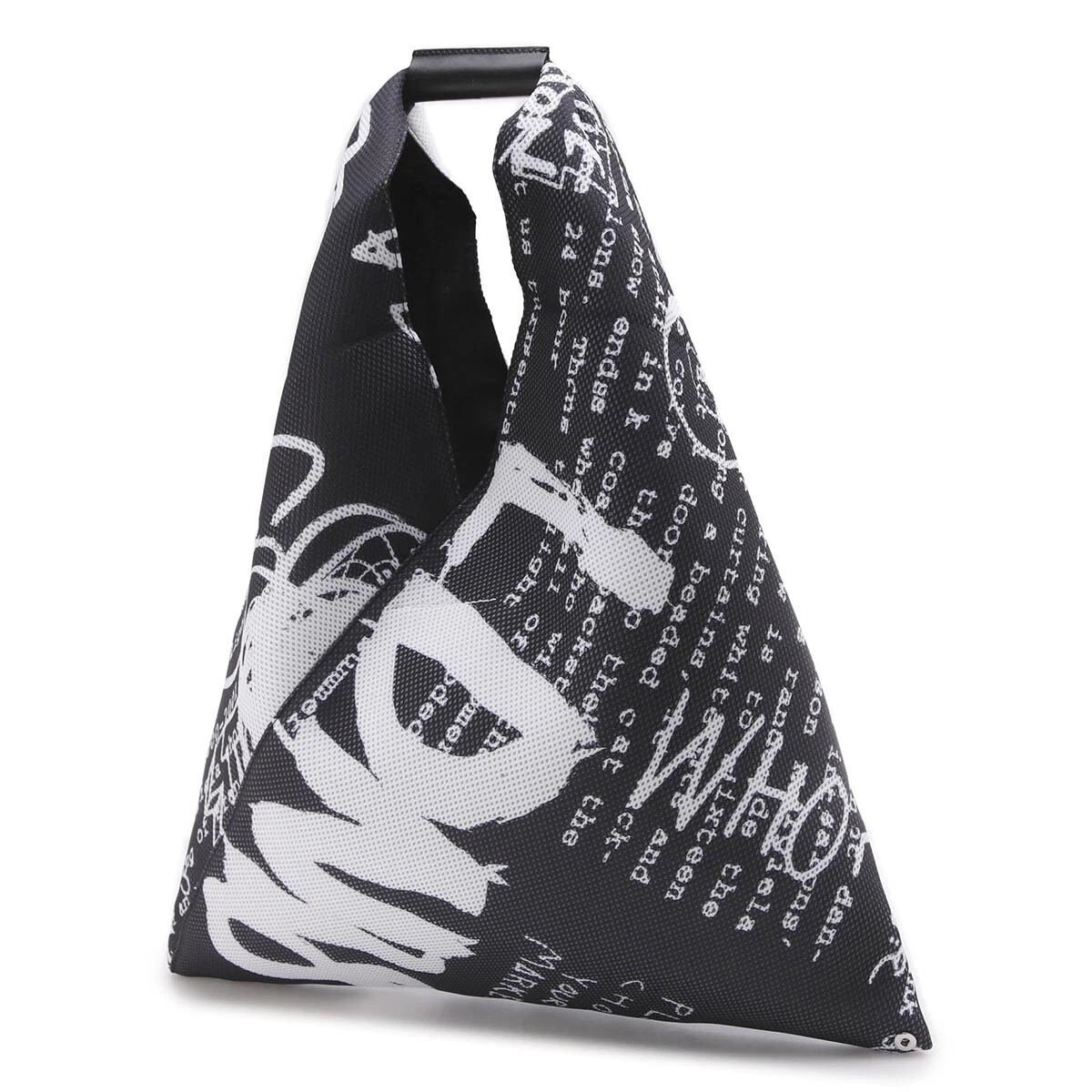 MM6 Maison Margiela Triangle Tote Bag Japanese Black Preowned F/S