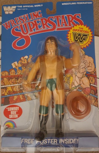 WWF LJN Wrestling Superstars Cowboy Bob Orton Blue...