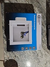 Commercial Electric TV Multimedia Recessed Box, White