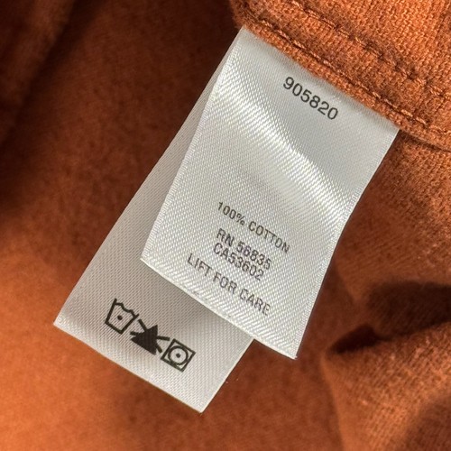 Cabelas Chamois Button Down Shirt Men 2XL Tall Brown All Season Deerskin Outdoor - Picture 9 of 11